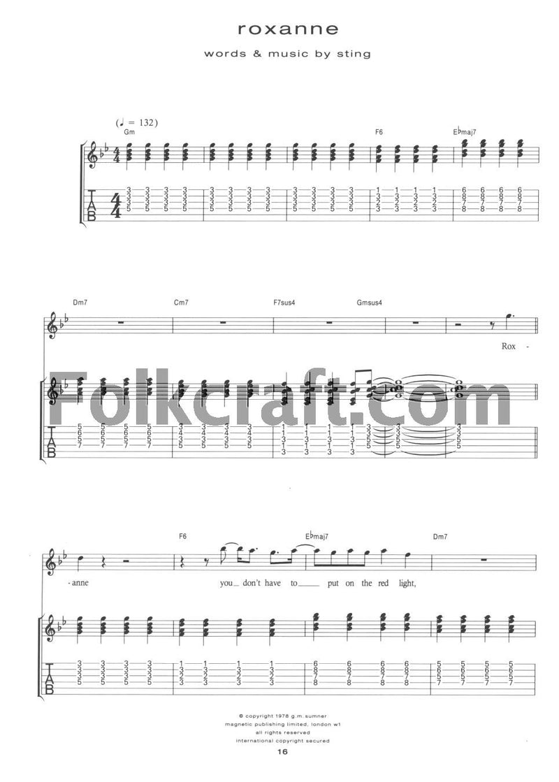 Sting For Guitar Tab*,Used