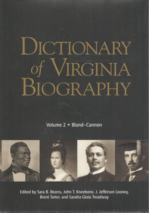 Dictionary of Virginia Biography: Volume II, Bland  Cannon,Used