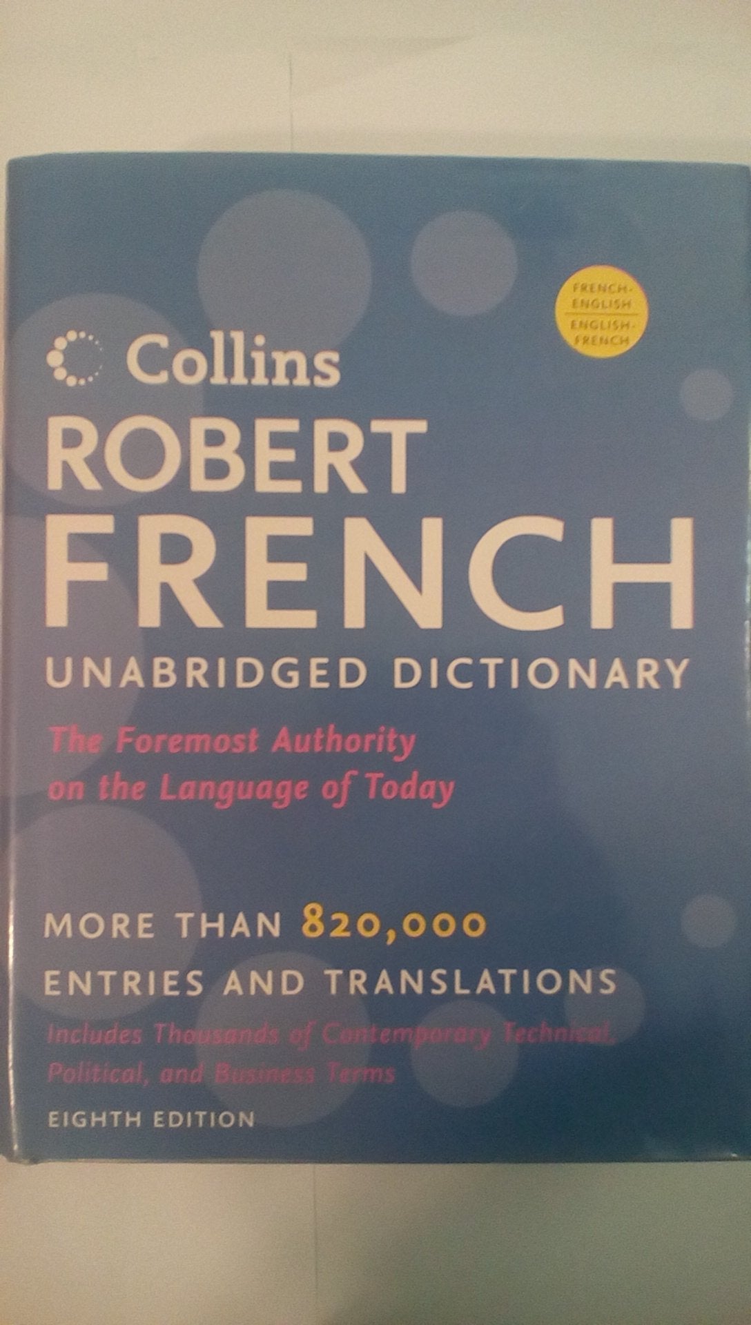 Collins Robert French Unabridged Dictionary, 8th Edition (Collins Language),Used