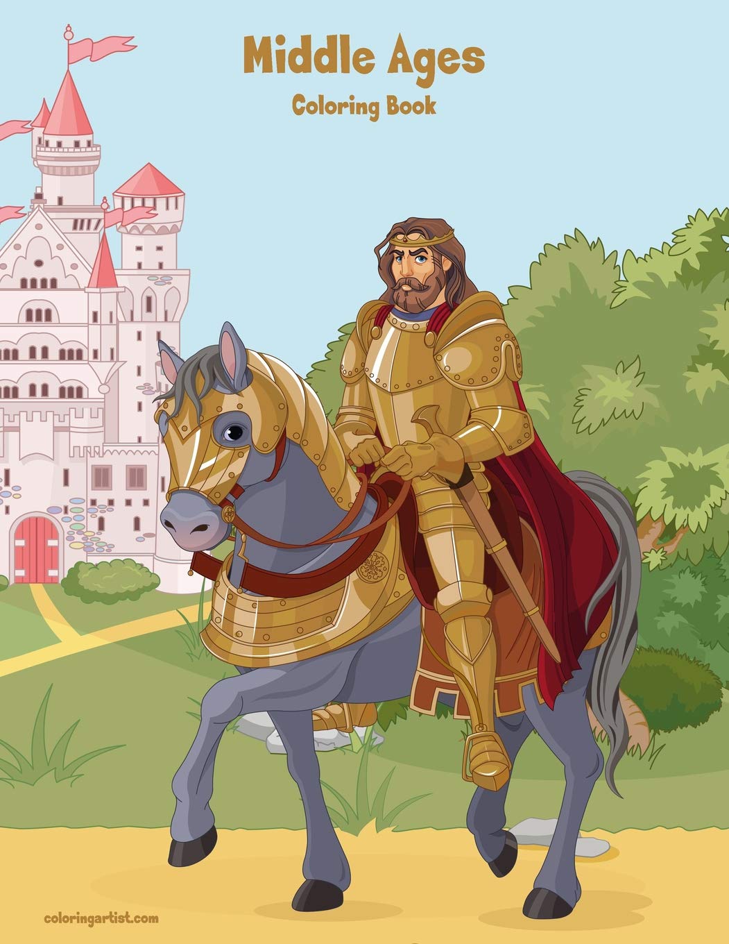 Middle Ages Coloring Book,Used