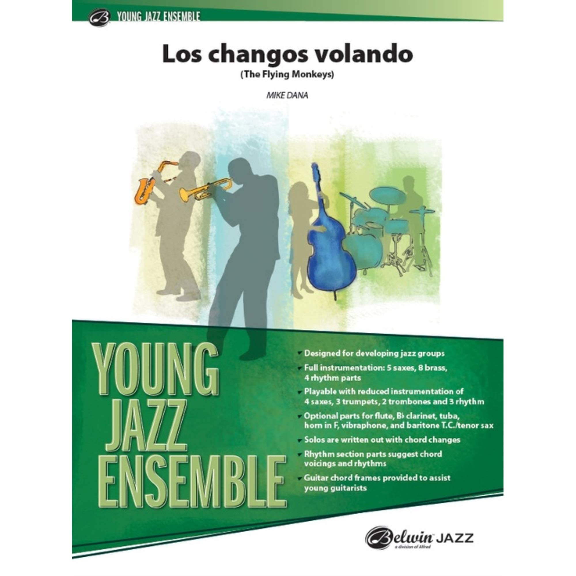 Los Changos Volando: (The Flying Monkeys), Conductor Score (Young Jazz Ensemble),Used