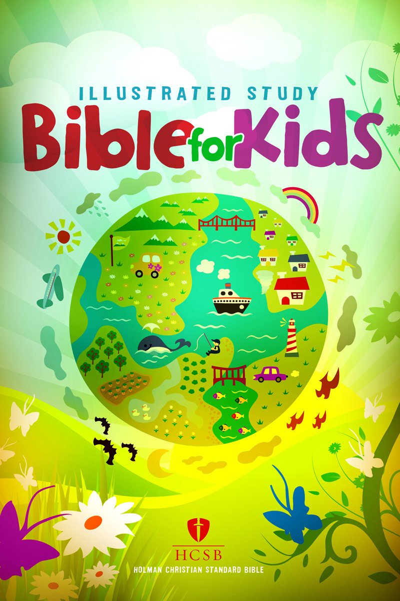 HCSB Illustrated Study Bible for Kids, Hardcover,Used
