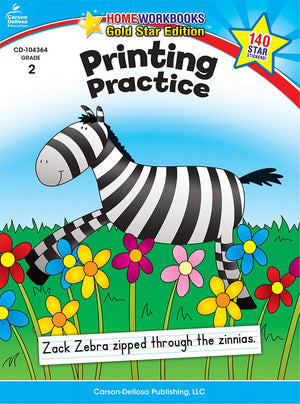 Printing Practice, Grade 2 (Home Workbooks),Used