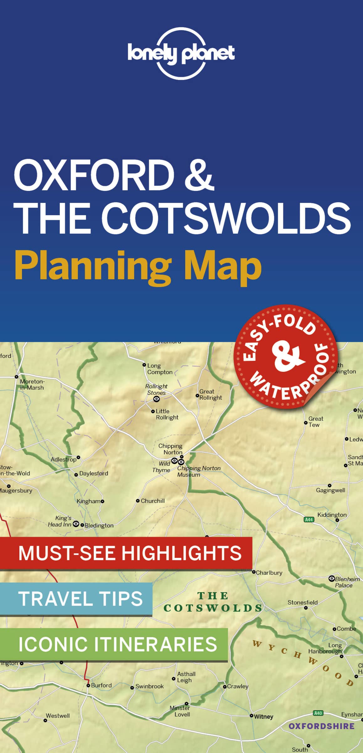 Lonely Planet Oxford & The Cotswolds Planning Map 1