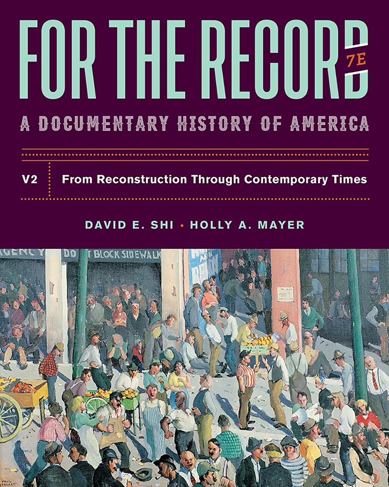For The Record: A Documentary History,New