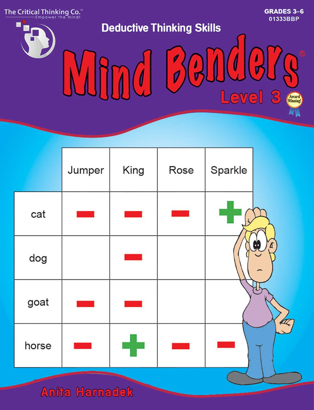 Mind Benders Level 3 Workbook  Deductive Thinking Skills Puzzles (Grades 36),Used