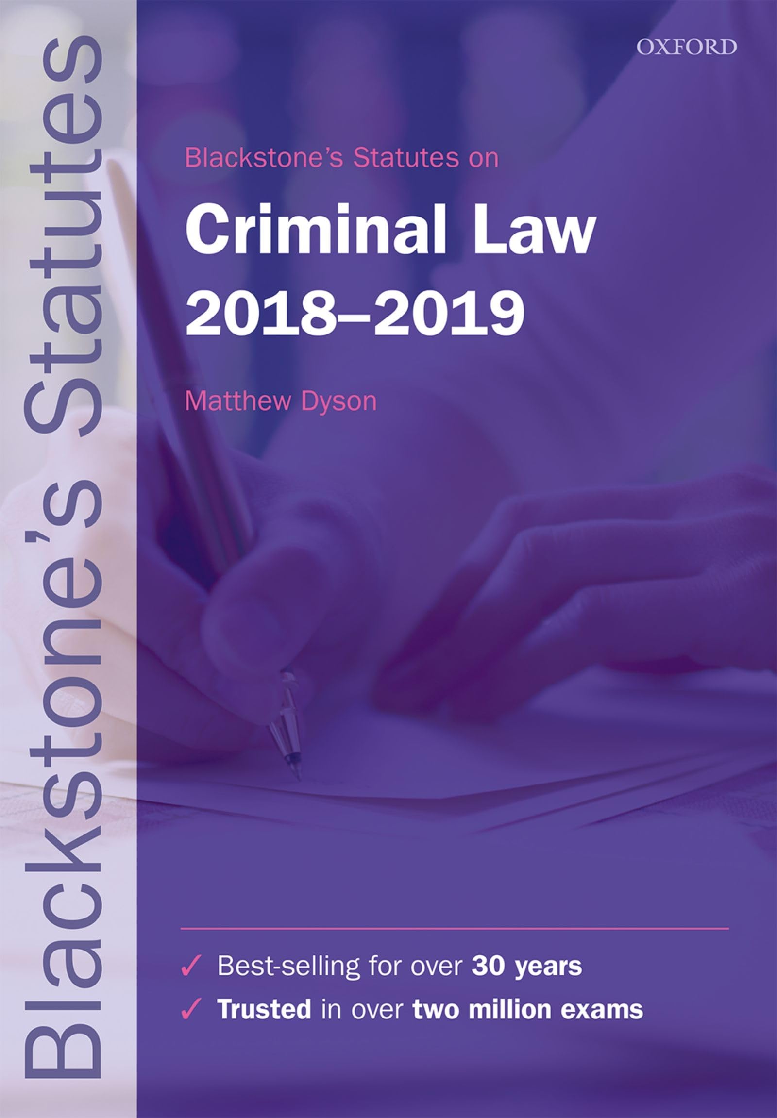 Blackstone's Statutes on Criminal Law 20182019 (Blackstone's Statute Series),Used
