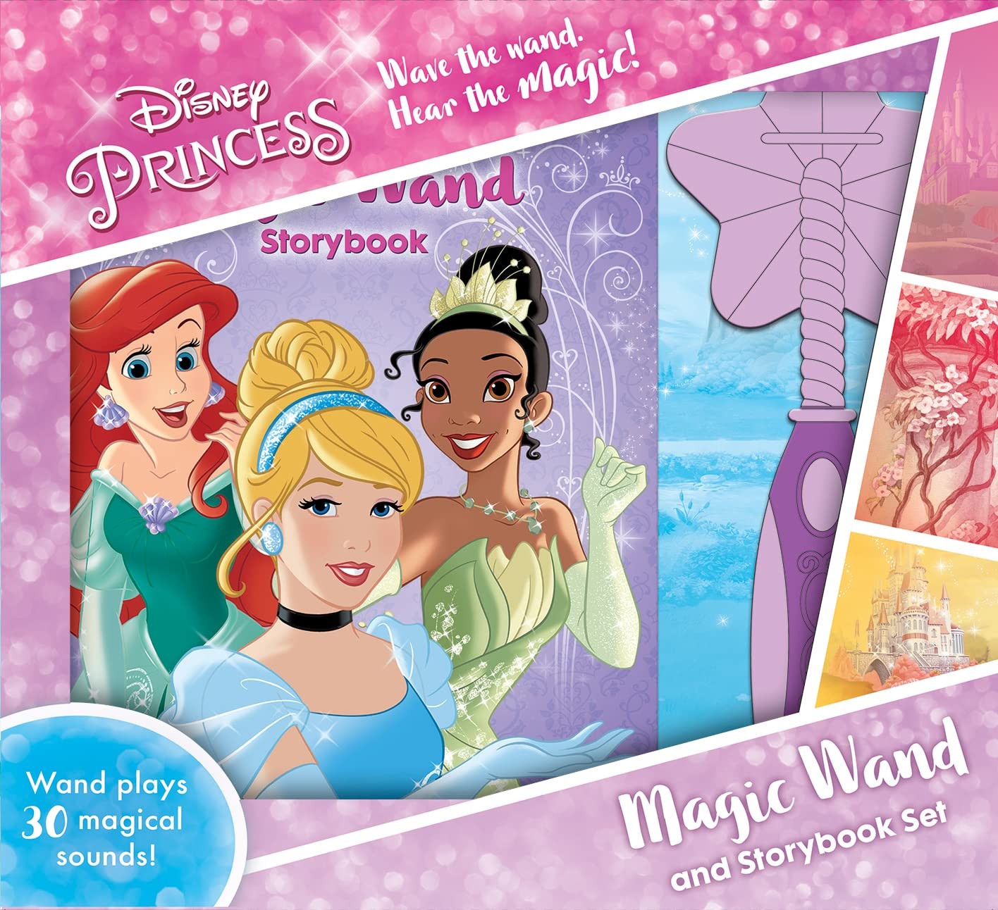 Disney Princess  Magic Wand Storybook And Toy Wand Set  Wand Plays 30 Magical Sounds  Pi Kids