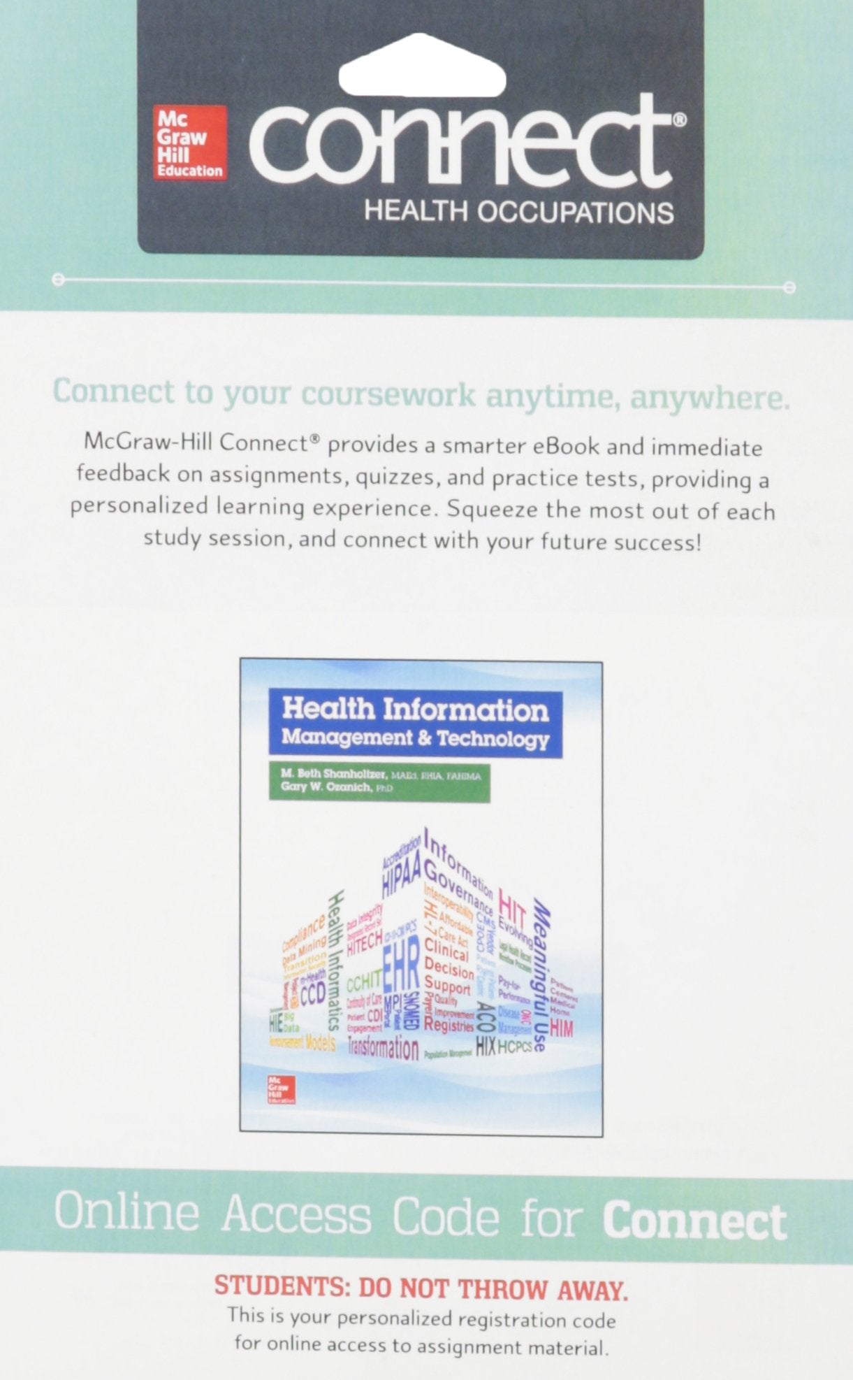 Health Information Management and Technology with Connect Access Card,Used