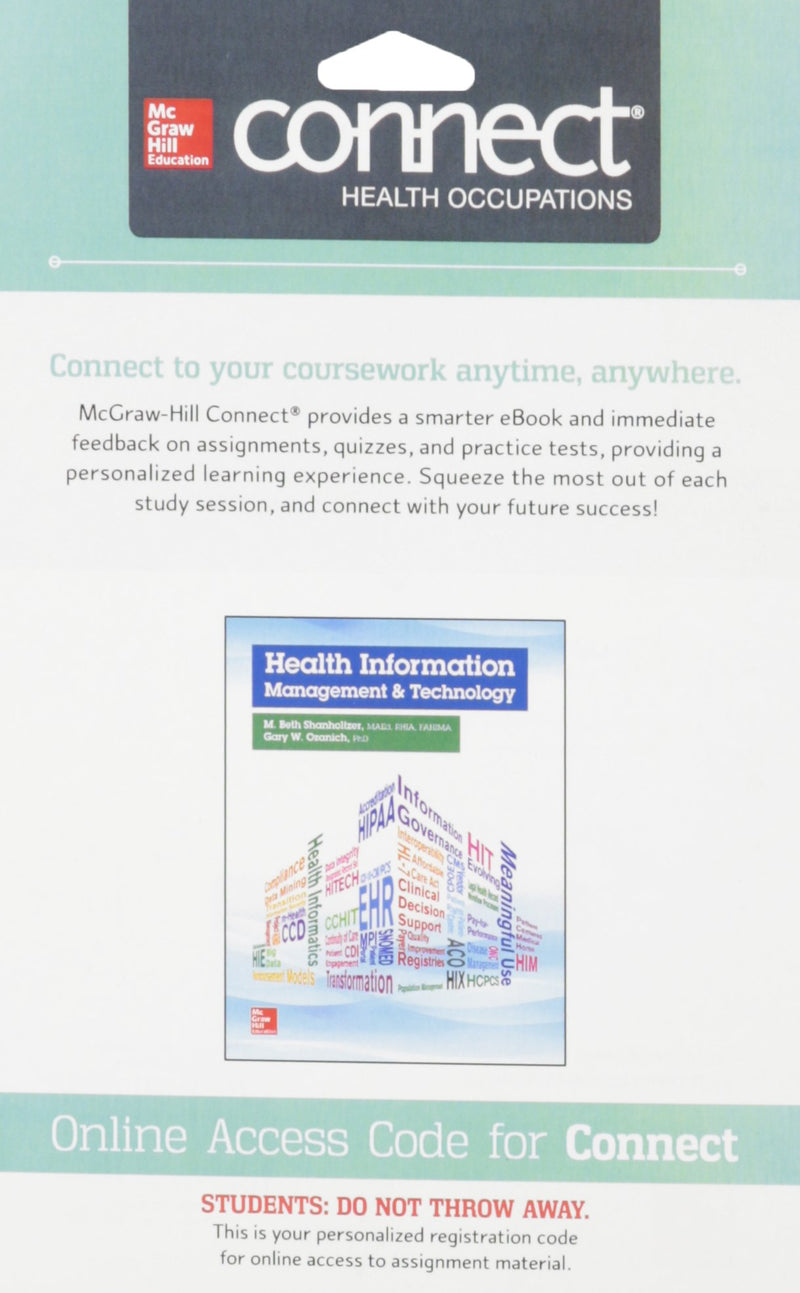 Health Information Management and Technology with Connect Access Card,Used