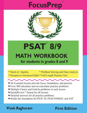 PSAT 8/9 MATH Workbook: for students in grades 8 and 9. (FocusPrep),New