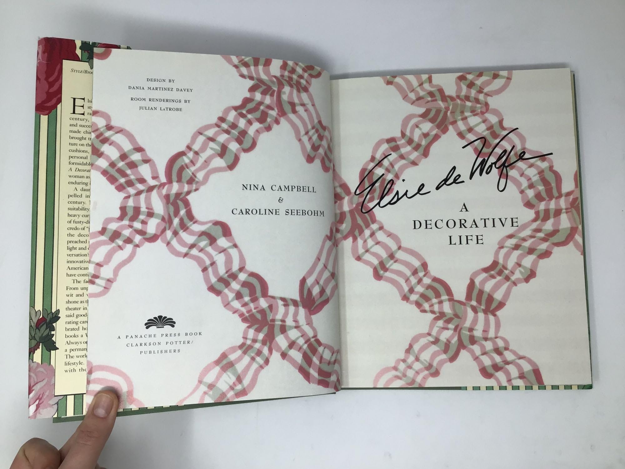 Elsie De Wolfe: A Decorative Life: (Panache)-used