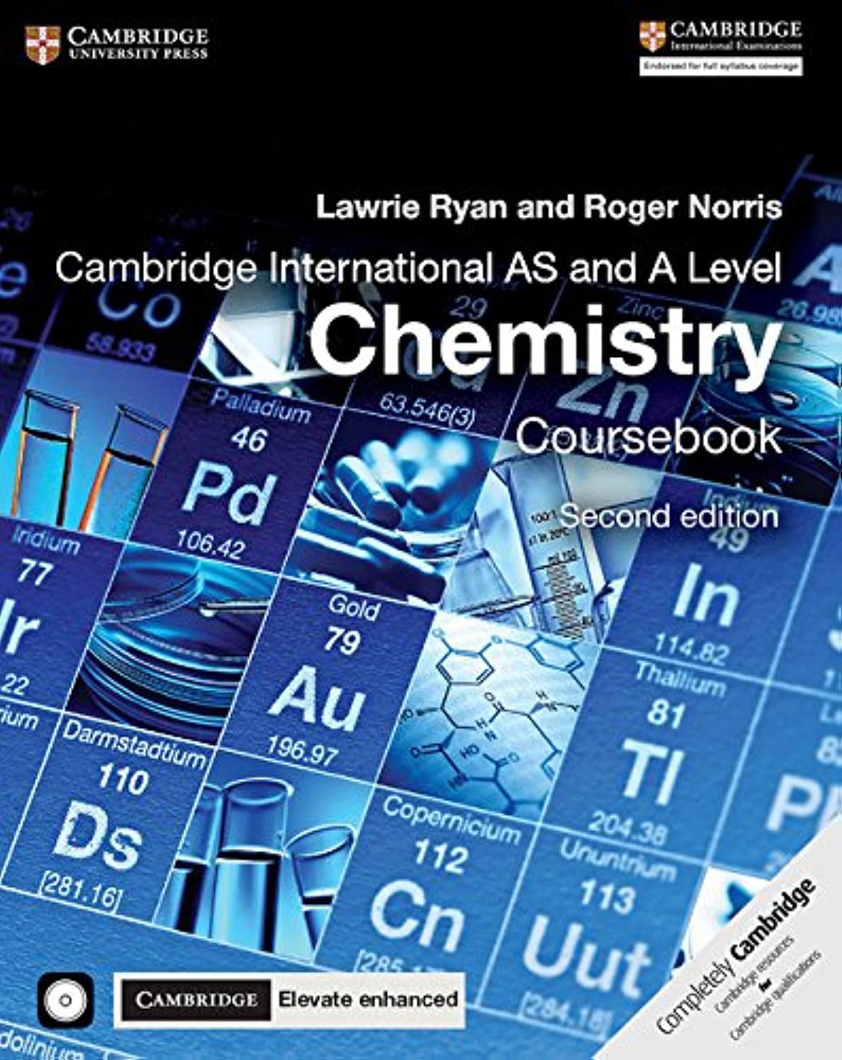 Cambridge International AS and A Level Chemistry Coursebook with CDROM and Cambridge Elevate Enhanced Edition (2 Years),Used