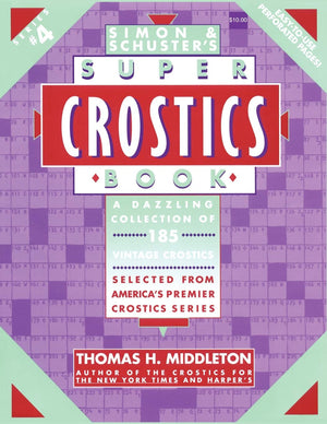 Simon & Schuster's Super Crostics Book, Series No. 4,Used