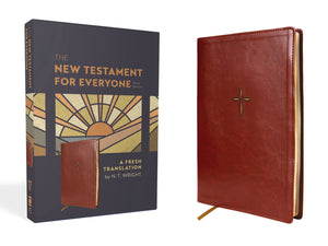 The New Testament For Everyone, Third Edition, Leathersoft, Brown: A Fresh Translation,Used