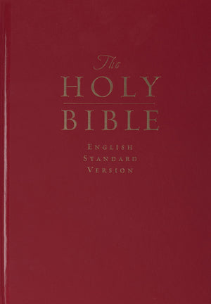 Esv Pew And Worship Bible, Large Print (Dark Red)