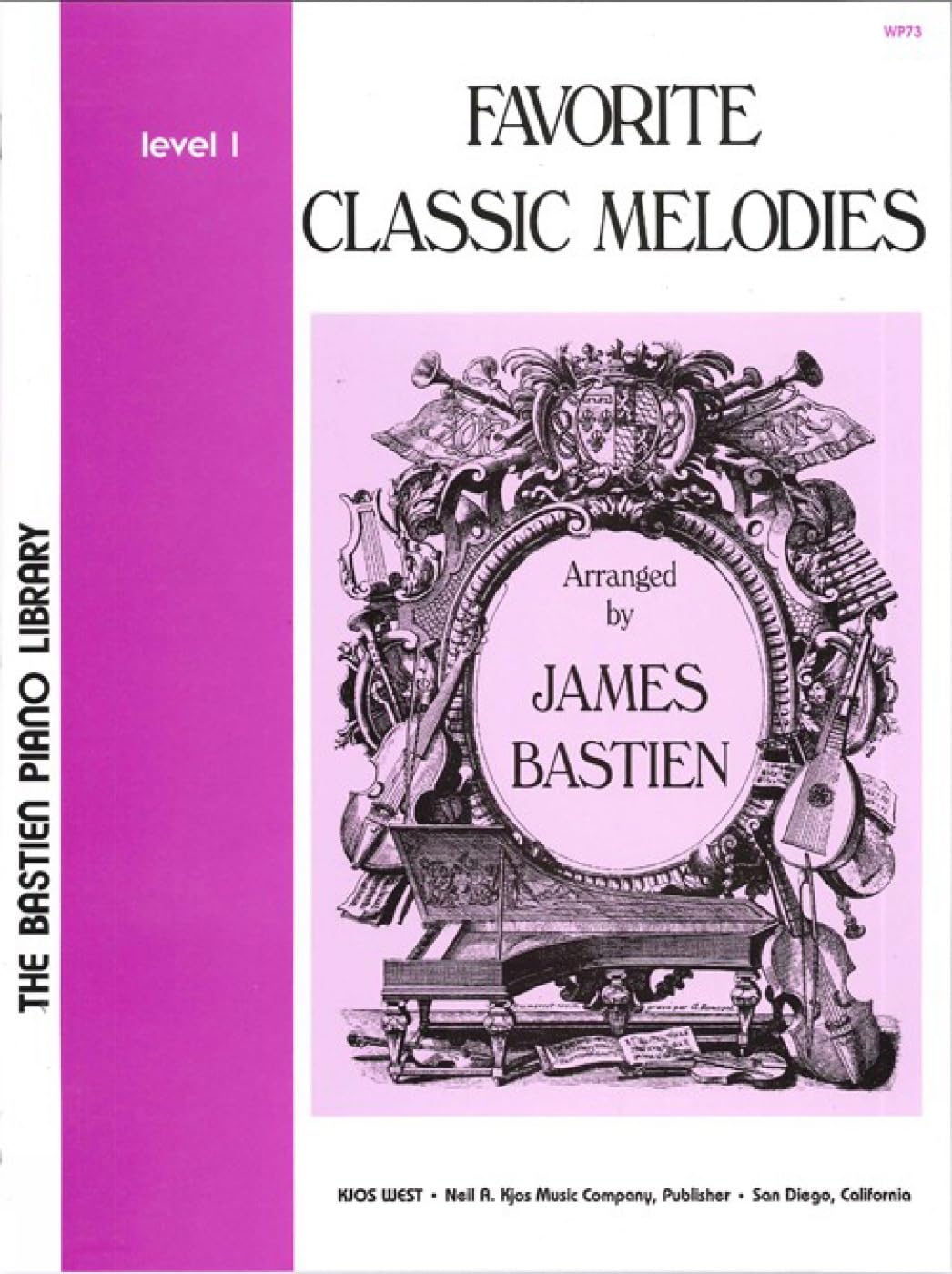 WP73  Favorite Classic Melodies  Level 1  Bastien,Used