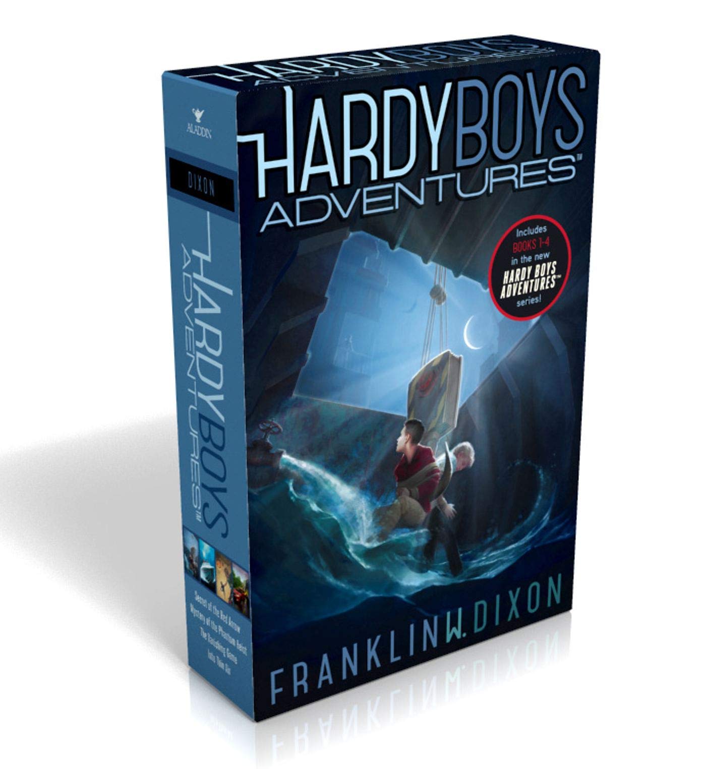Hardy Boys Adventures (Boxed Set): Secret of the Red Arrow; Mystery of the Phantom Heist; The Vanishing Game; Into Thin Air,Used