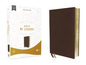 RVR60, Santa Biblia Mi Legado, Leathersoft, Caf, Una columna, Interior a dos colores, Comfort Print (Spanish Edition),Used