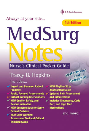 MedSurg Notes: Nurse s Clinical Pocket Guide