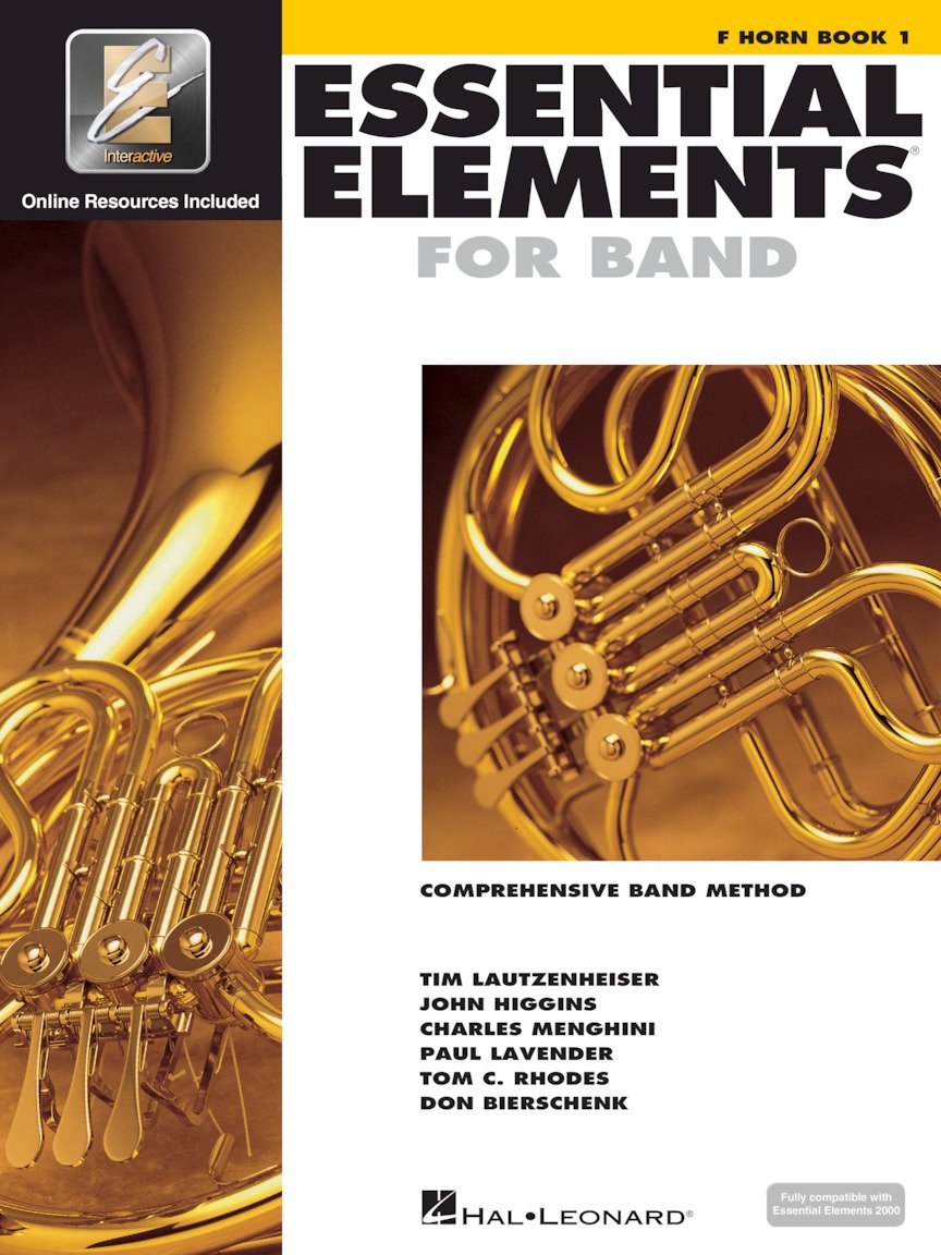 Essential Elements For Band  F Horn Book 1 With Eei  French Horn Method Book With Online Audio  Beginner And Intermediate Band ,Used