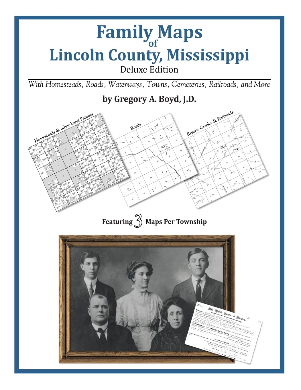 Family Maps of Lincoln County, Mississippi,Used