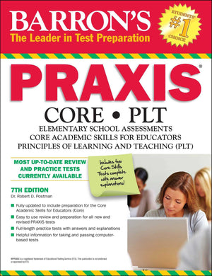 PRAXIS: CORE/PLT (Barron's Test Prep),Used