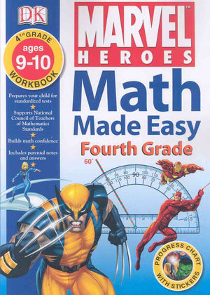 Math Made Easy: Marvel Heroes: Fourth Grade,Used