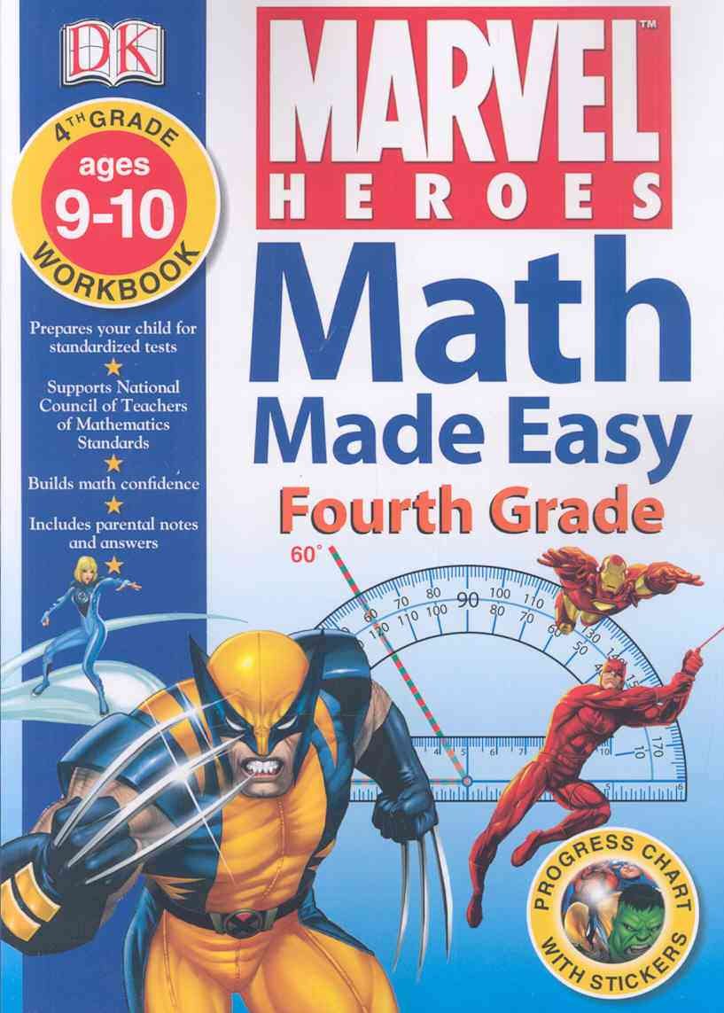 Math Made Easy: Marvel Heroes: Fourth Grade,Used