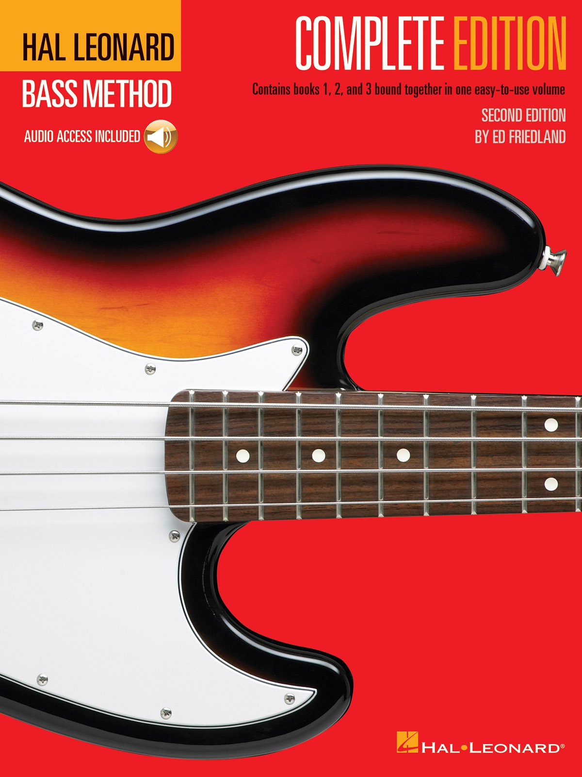 Hal Leonard Bass Method  Complete Edition: Books 1, 2 And 3 Bound Together In One EasyToUse Volume! Bk/Online Audio,Used