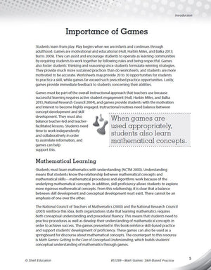 Math Games: SkillBased Practice for First Grade,Used