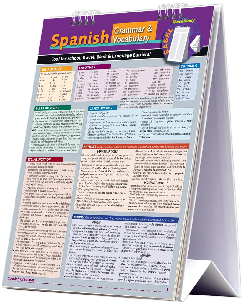 Spanish (Quickstudy),Used