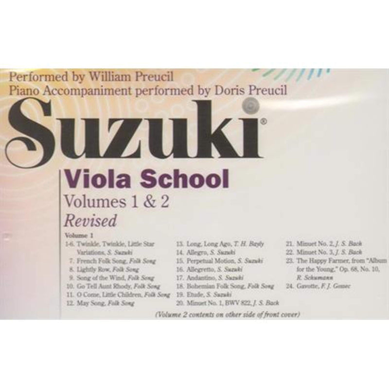 Suzuki Viola School, Volume 1 & 2 (CD) (Suzuki Method),Used