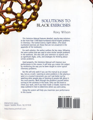 Chemistry, the Central Science: Solutions to Black Exercises, Eighth Edition,Used