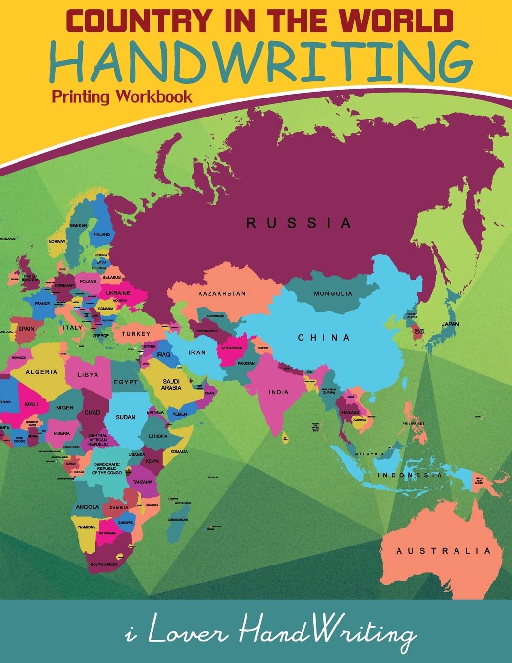 Country in The World :Handwriting: Printing Workbook:Tracing Practice for Kids: (Ages 35, Country Words Writing Practice),Used