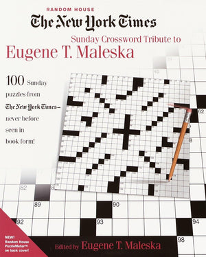The New York Times Sunday Crossword Tribute To Eugene T. Maleska,Used