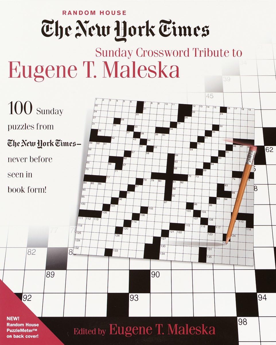 The New York Times Sunday Crossword Tribute To Eugene T. Maleska,Used