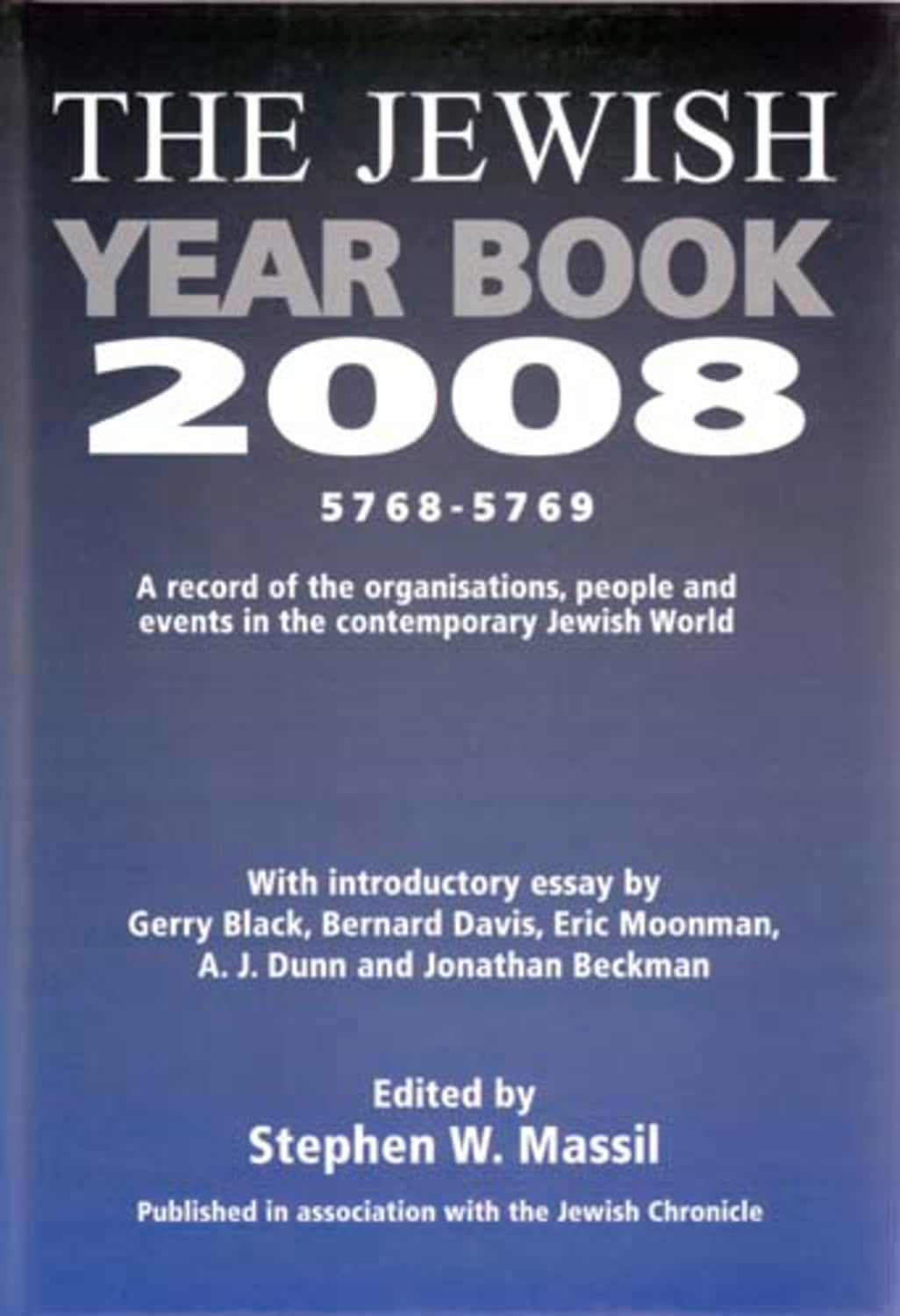 Jewish Year Book 2008,Used