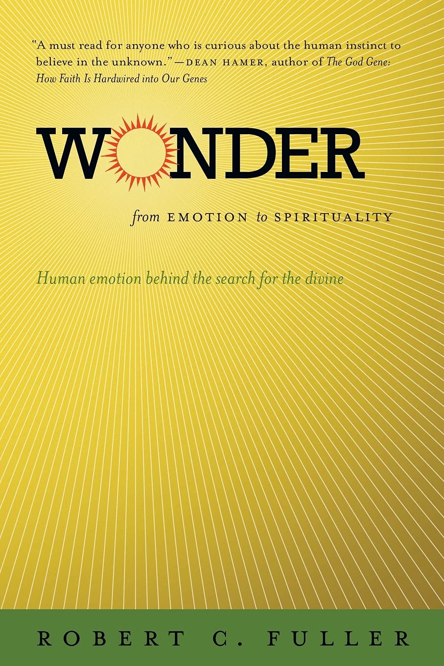 Wonder: From Emotion To Spirituality,Used