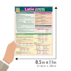 Latin Verbs: Conjugations QuickStudy Laminated Reference Guide (QuickStudy Academic) (English and Latin Edition),New