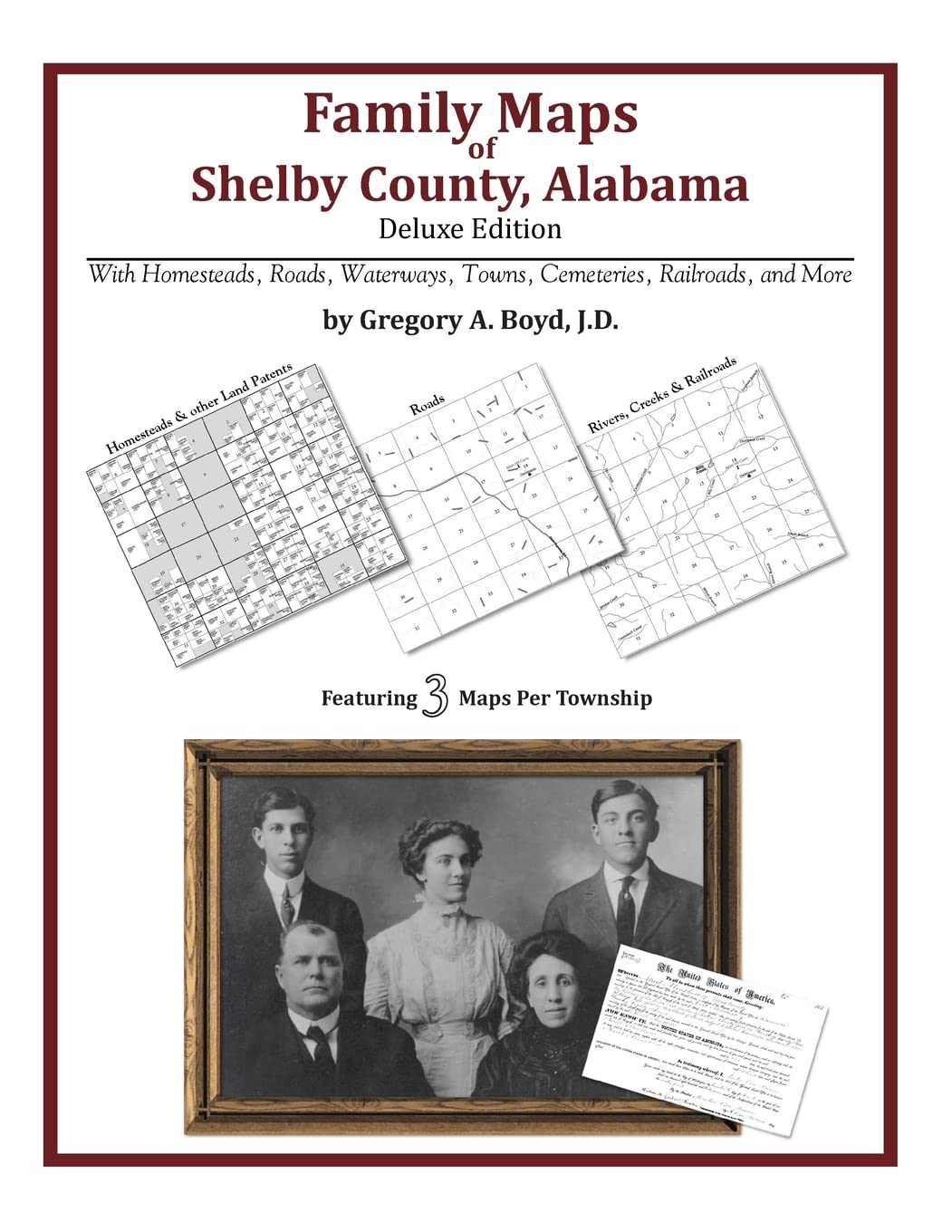 Family Maps of Shelby County, Alabama, Deluxe Edition,Used