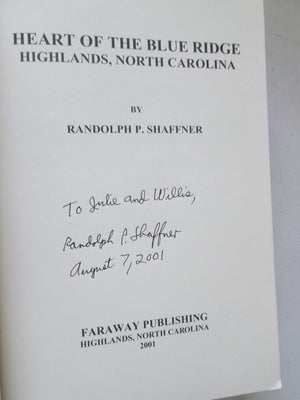 Heart of the Blue Ridge: Highlands, North Carolina,Used