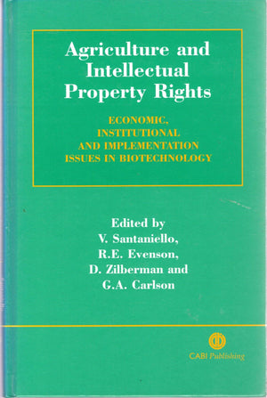 Agriculture And Intellectual Property Rights: Economic, Institutional And Implementation Issues In Biotechnology,Used
