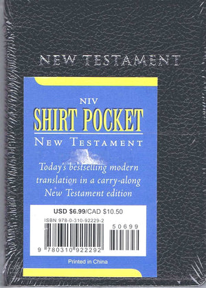 NIV Shirt Pocket New Testament