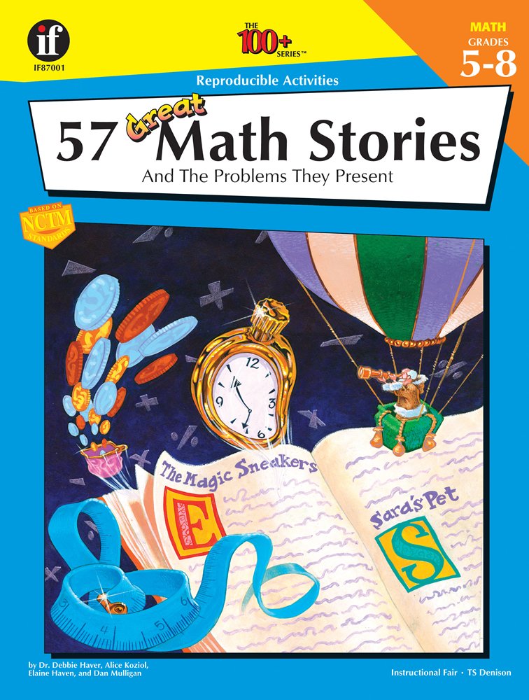 57 Great Math Stories and the Problems They Present, Grades 5  8 (The 100+ Series),Used