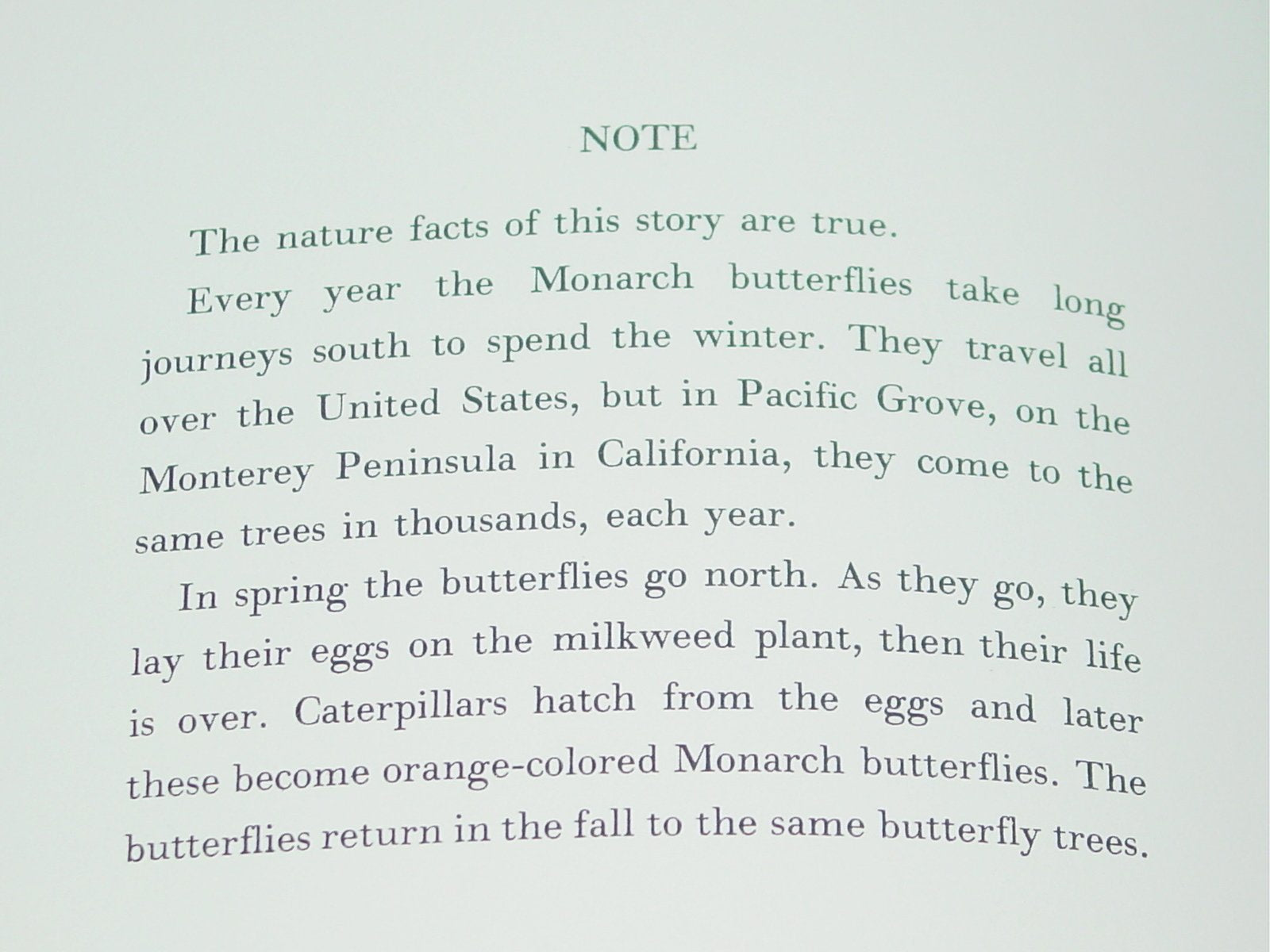 The Butterflies Come,Used