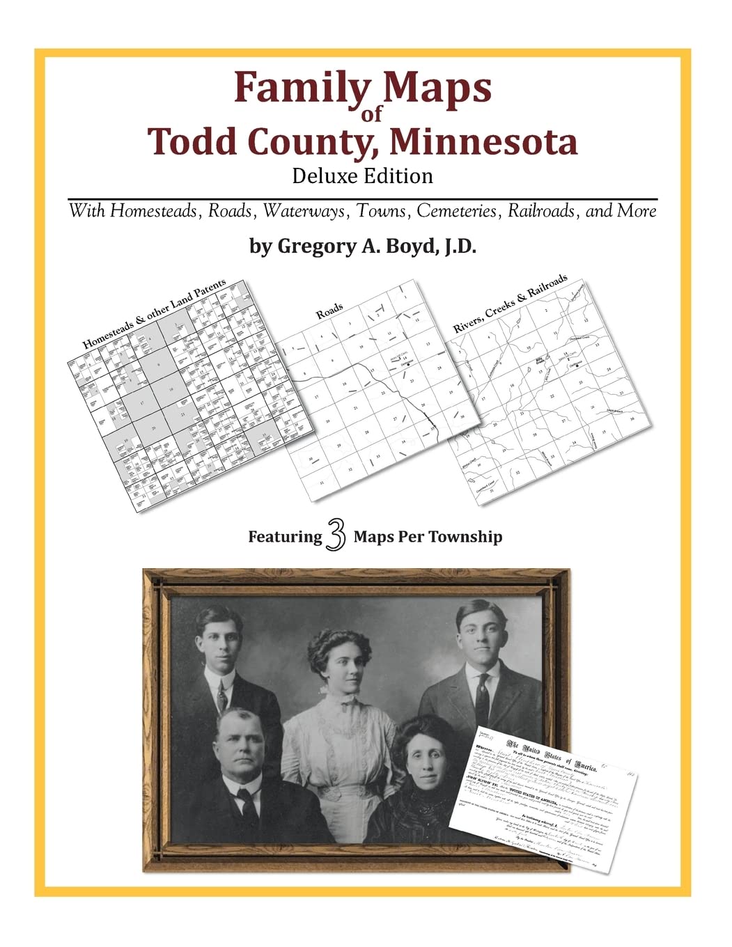 Family Maps of Todd County, Minnesota,Used