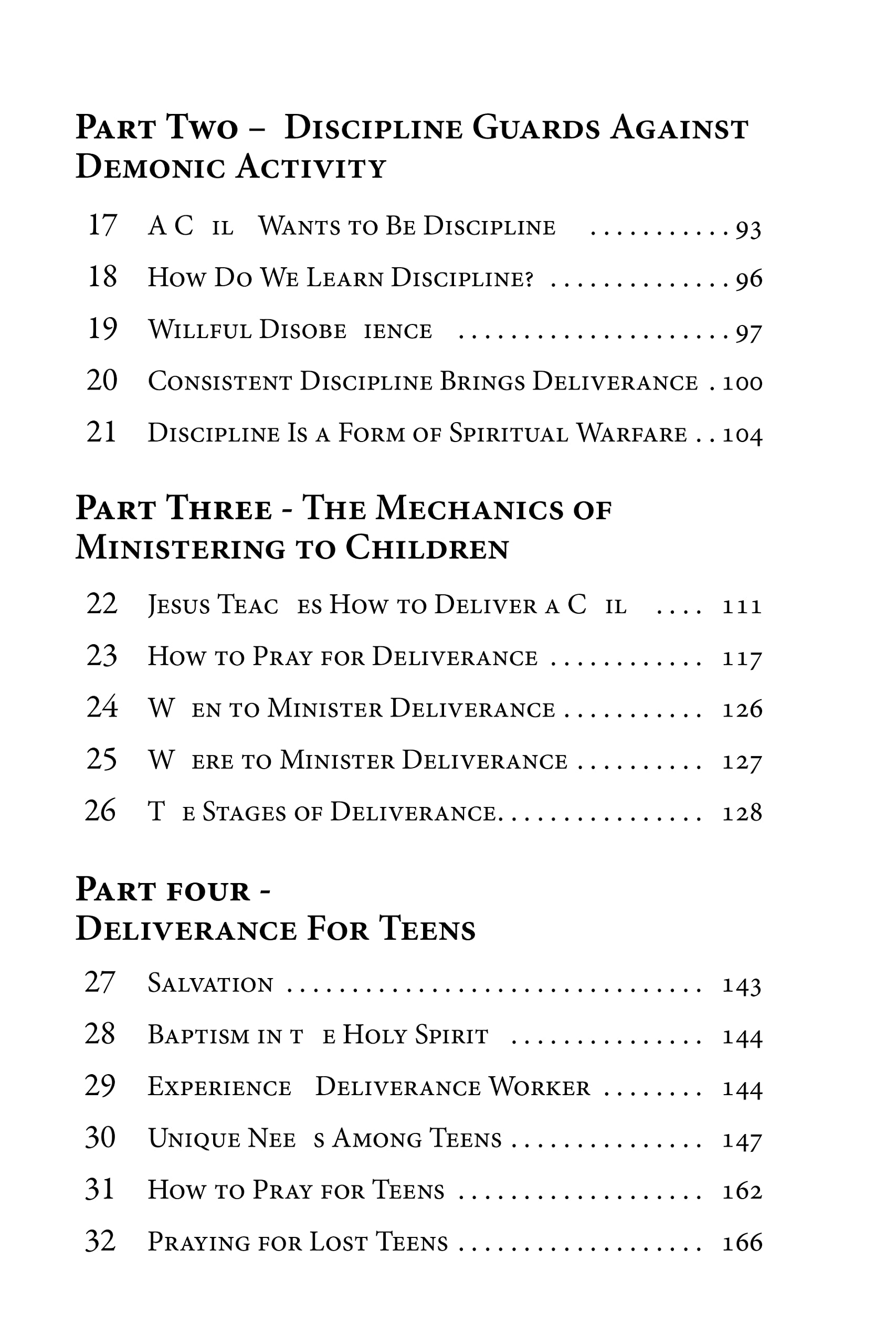Deliverance for Children and Teens (Power for Deliverance Series, Vol. 3),Used