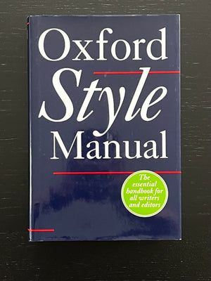 The Oxford Style Manual,Used