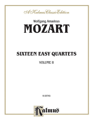 Sixteen Easy String Quartets, K. 155, 156, 157, 158, 159, 160, 168, 169, 170, 171,172, 173, 285, 298, 370, 546: Part(s) (Kalmus ,Used